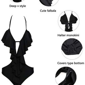 NWT black super sexy 1 piece bikini